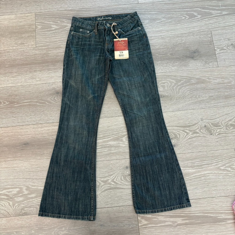 NWT Riders by Lee Vintage Collection Navy Dark Wash Bootcut Jeans YST Size 12